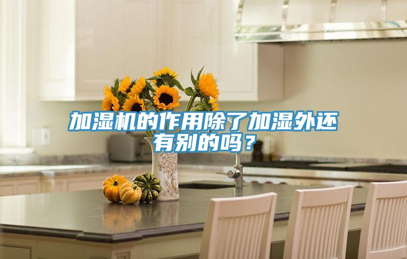 加濕機(jī)的作用除了加濕外還有別的嗎？