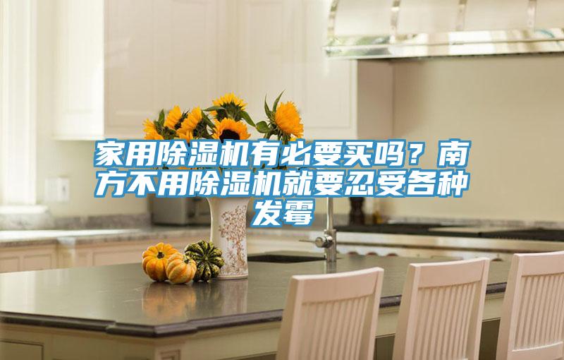 家用除濕機有必要買嗎?南方不用除濕機就要忍受各種發霉