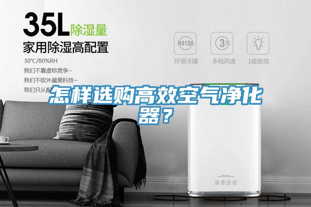 怎樣選購高效空氣凈化器？