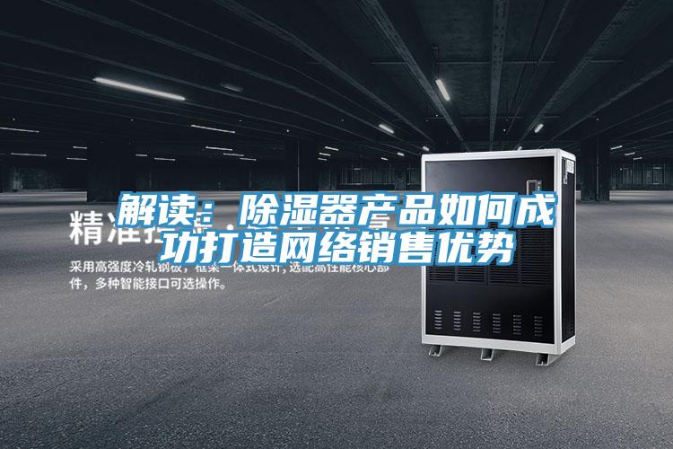 解讀:除濕器產(chǎn)品如何成功打造網(wǎng)絡(luò)銷售優(yōu)勢