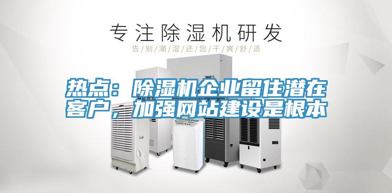 熱點：除濕機企業(yè)留住潛在客戶，加強網站建設是根本