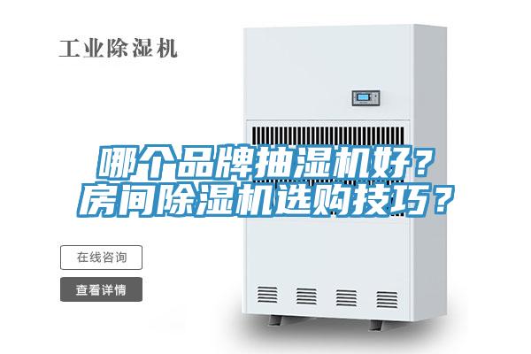 哪個品牌抽濕機好？房間除濕機選購技巧？