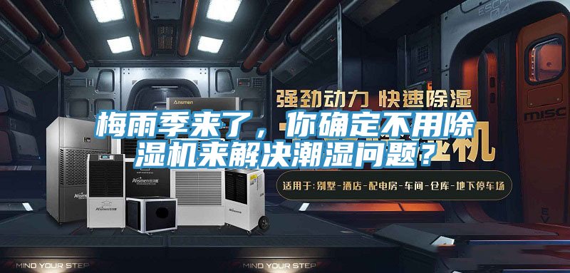 梅雨季來了，你確定不用除濕機來解決潮濕問題？