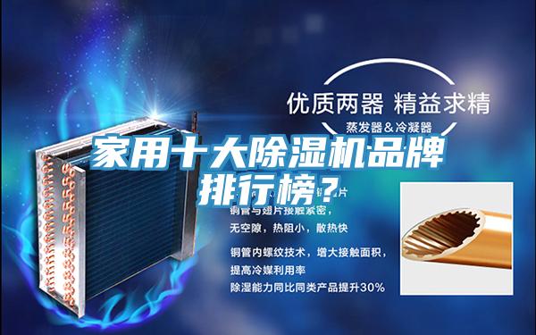 家用十大除濕機品牌排行榜?