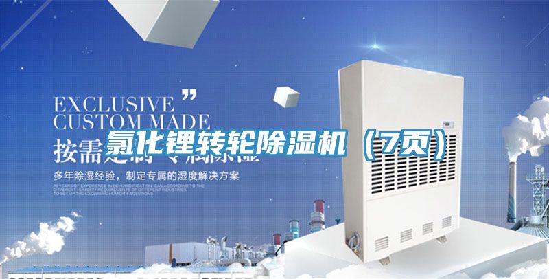 氯化鋰轉(zhuǎn)輪除濕機(jī)(7頁)