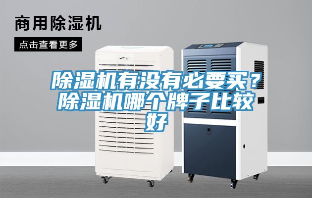 除濕機有沒有必要買?除濕機哪個牌子比較好