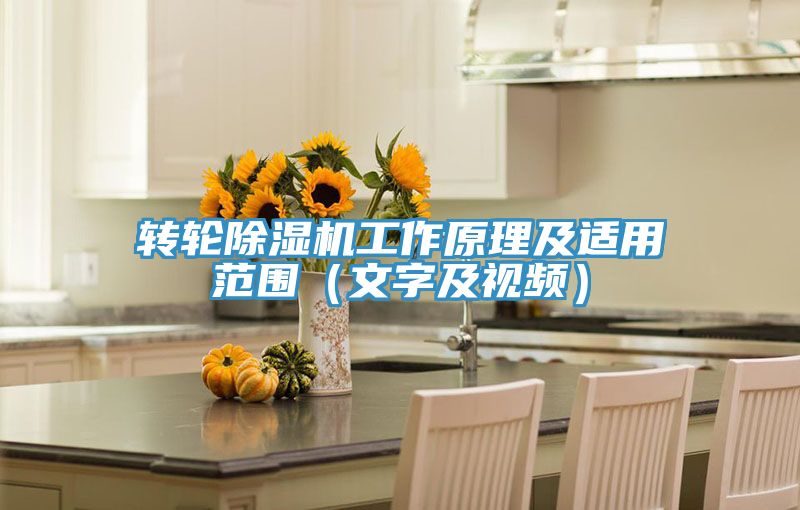 轉(zhuǎn)輪除濕機(jī)工作原理及適用范圍(文字及視頻)